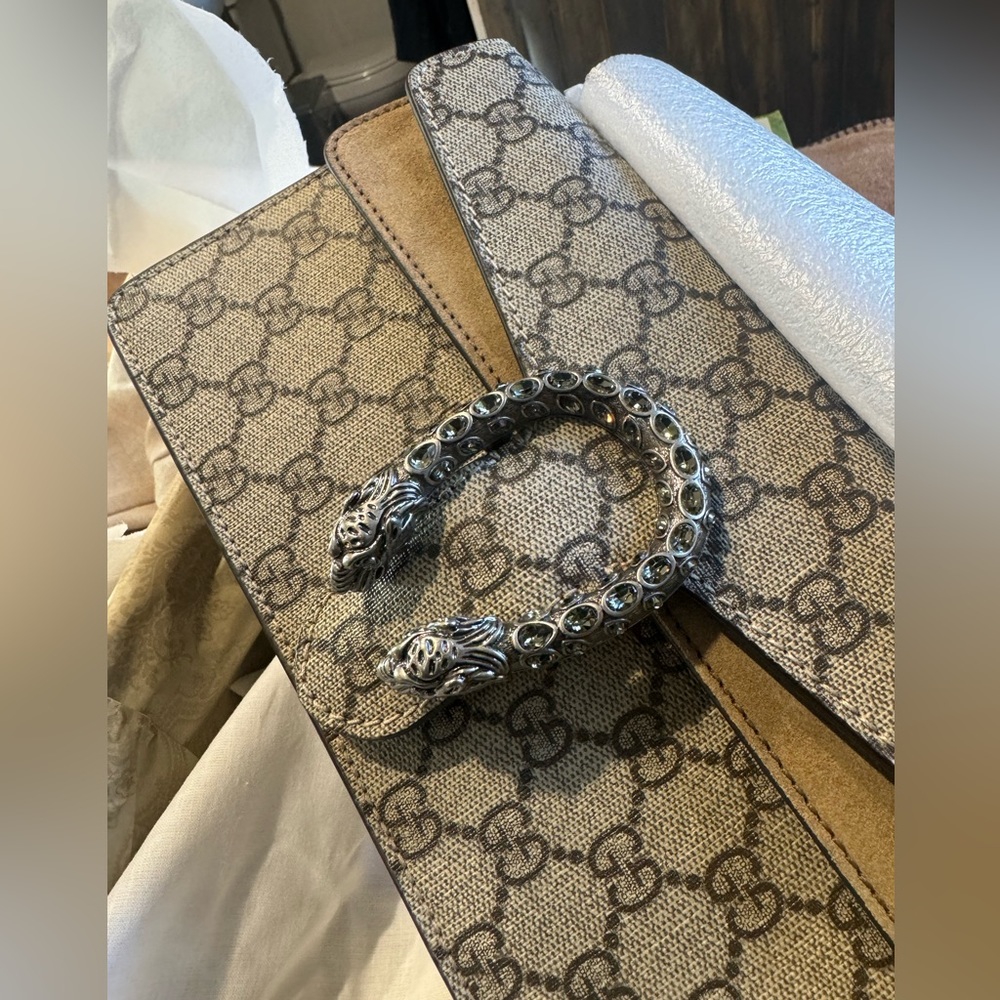 💯 Authentic NWT Gucci Dionysus Small Rectangular Bag with Crystals